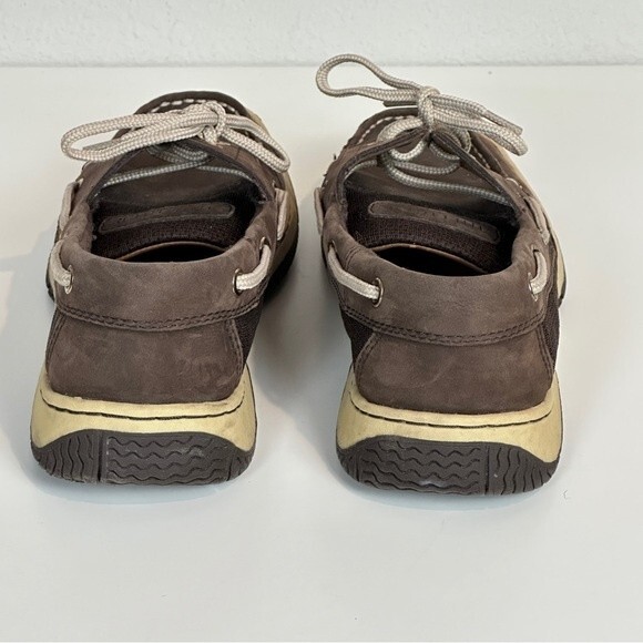 Tommy Hilfiger TW Sassi Brown Leather Boat Shoes 6 - Picture 7 of 10